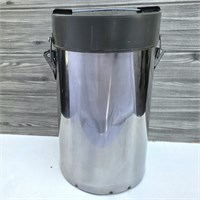 Индивидуальный полевой судковый термос полностью нержавеющий без резинового основания, 3-х емкостной + 1 хлебница 31373
